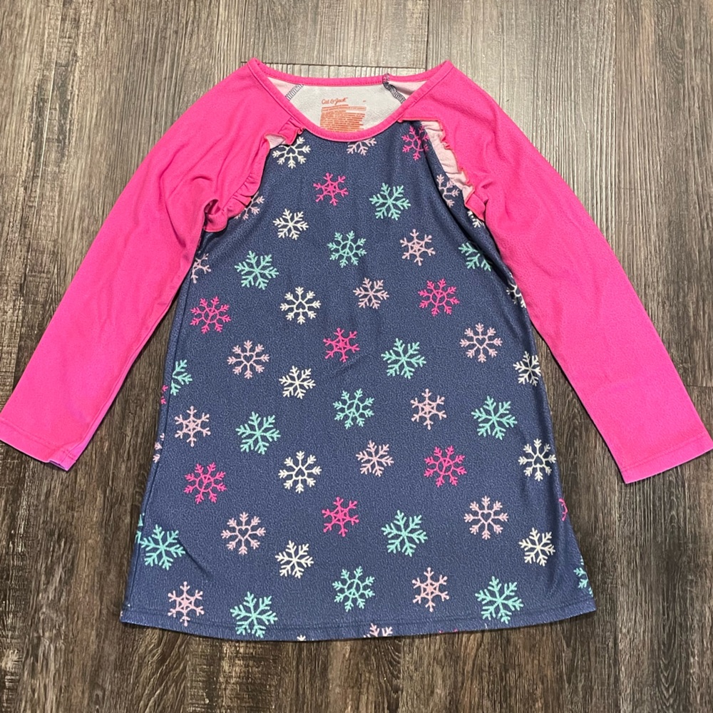 Cat & Jack Snowflake Nightgown 5T
